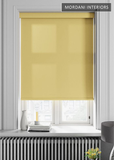 Pale Yellow Translucent Window Roller Blind